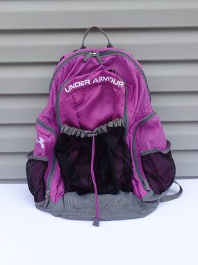 Under Armour Backpack Scrimmage Gym Workout Overnight Laptop Sports Bag Purple